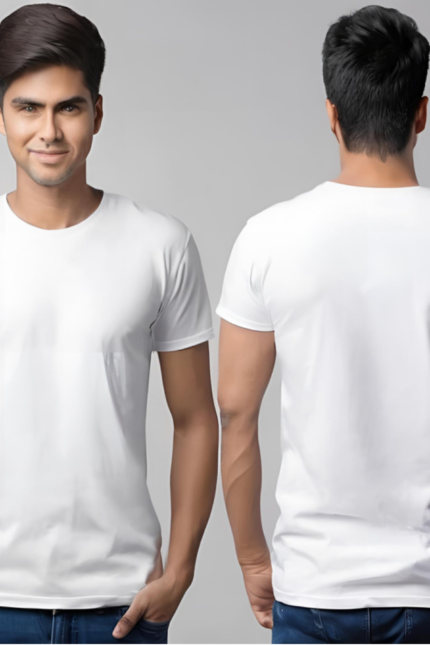 Men White T-shirt